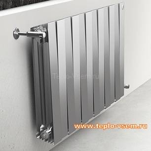 Биметаллический дизайн-радиатор Royal Thermo PianoForte 500/Silver Satin 4 секции